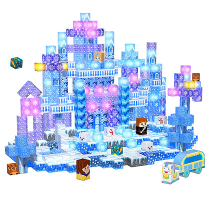 Magtribe™【Ice Valley】Magnetic Building Blocks | 200 PCS | 0.8" | Glowing