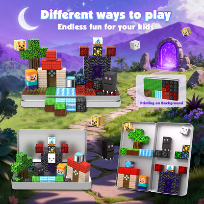 Magtribe™【Magic x Forest】Magnetic Building Blocks | 45 PCS | 0.8" | Portable