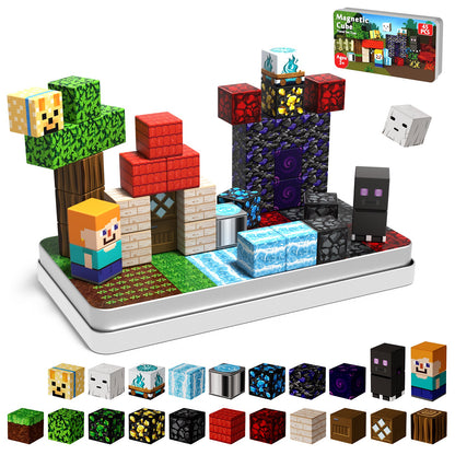 Magtribe™【Magic x Forest】Magnetic Building Blocks | 45 PCS | 0.8" | Portable