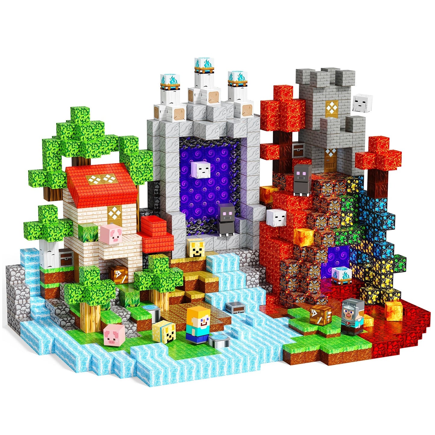 Magtribe™【Magic x Forest】Magnetic Building Blocks | 500 PCS | 0.8" | Adventure