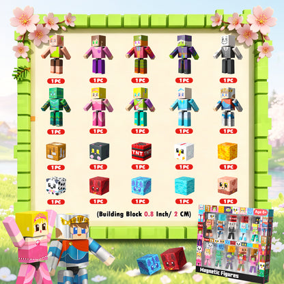 Magtribe™【Mini Tale】Magnetic Building Blocks | 10 PCS | 2.25" | Littleman