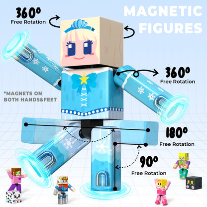 Magtribe™【Mini Tale】Magnetic Building Blocks | 10 PCS | 2.25" | Littleman